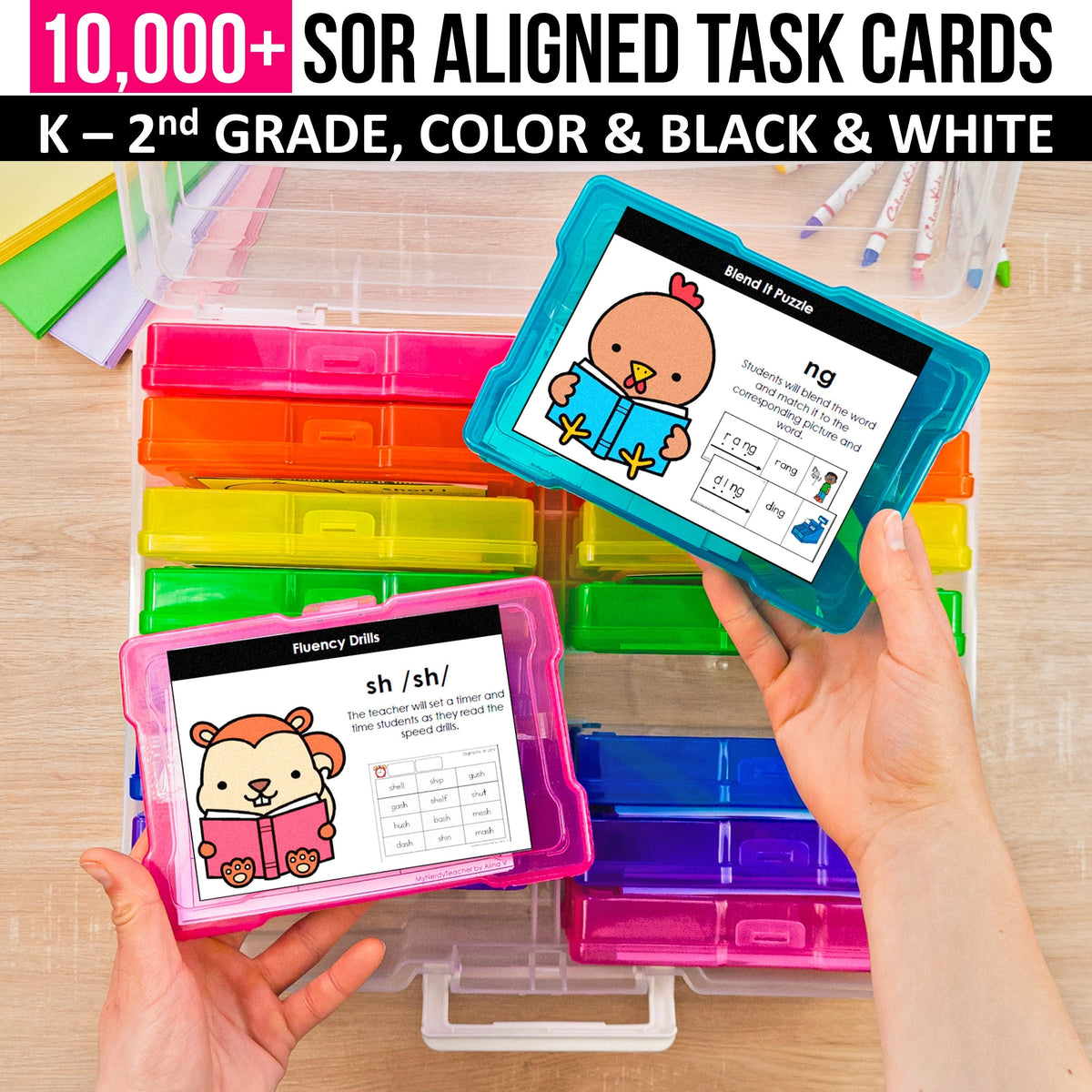 Letter Recognition Task Cards [Task Box] by Wink Smile Learn