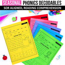 Load image into Gallery viewer, Seasonal Science of Reading Comprehension Passages (EDITABLE) MEGA BUNDLE - K - 2nd Grade