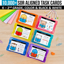 Load image into Gallery viewer, 10,000+ SOR Aligned Task Cards MEGA BUNDLE - K - 2nd Grade