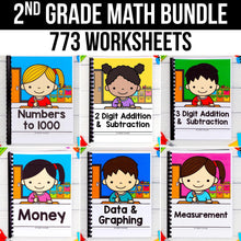 Load image into Gallery viewer, 2nd Grade Math Worksheets MEGA BUNDLE