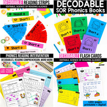 Load image into Gallery viewer, Buy3Get1 FREE - B5 - Decodable Strips, Phonics Books, Reading Intervention, Flash Cards