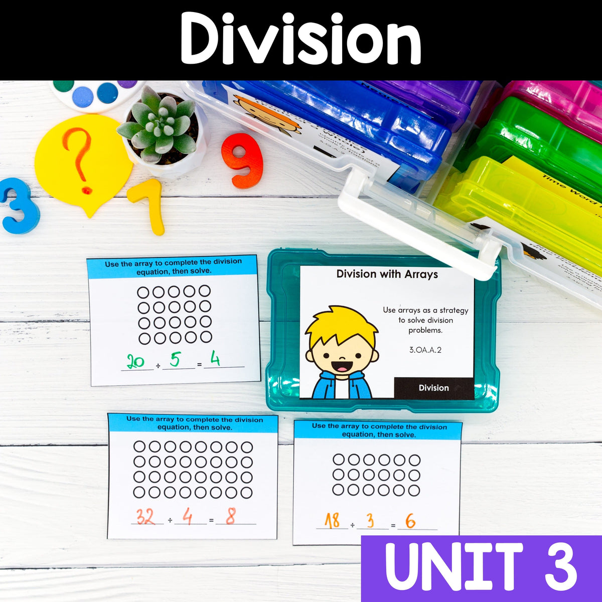Division - 3rd Grade Math Task Cards - CCSS Aligned – My Nerdy Teacher