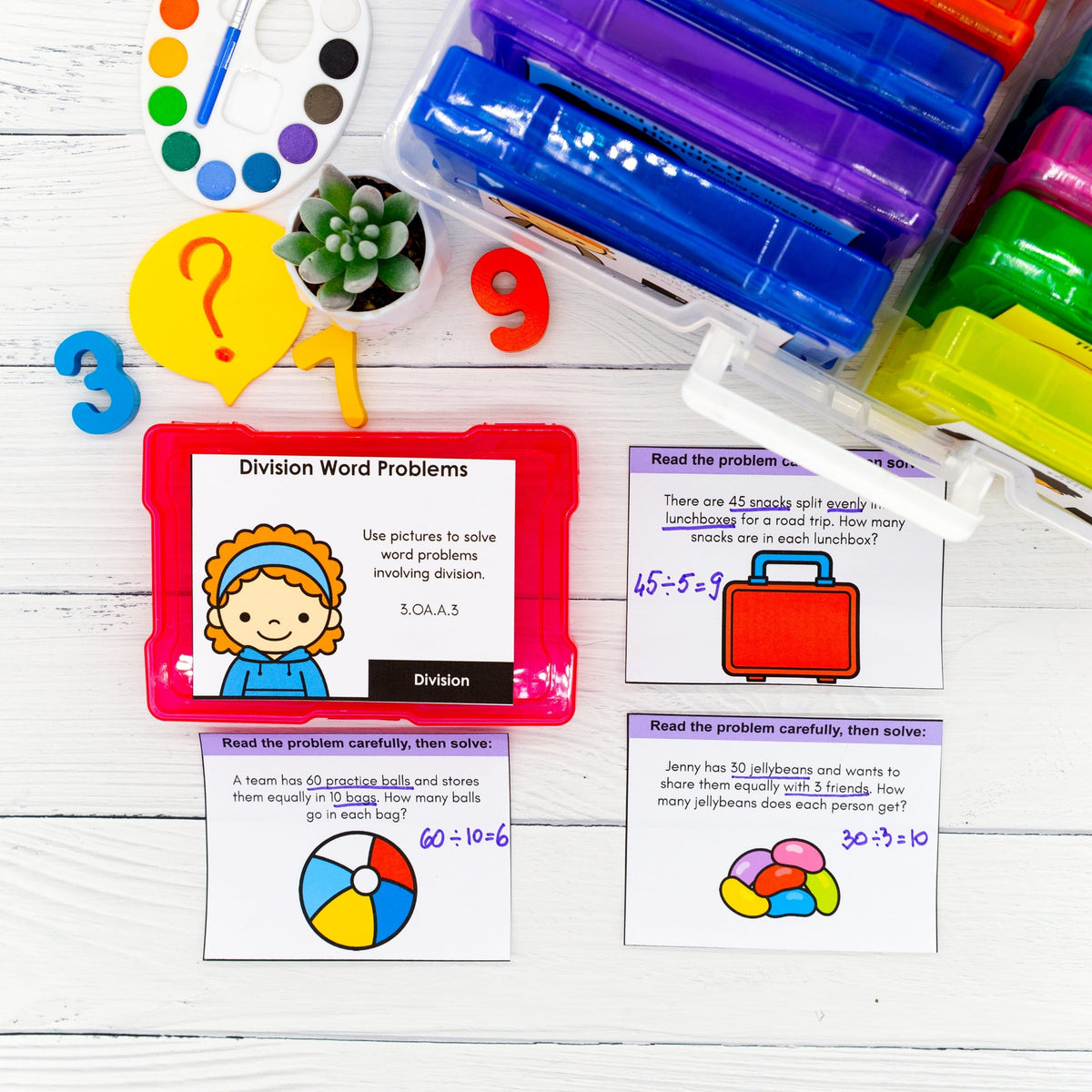 Division - 3rd Grade Math Task Cards - CCSS Aligned – My Nerdy Teacher