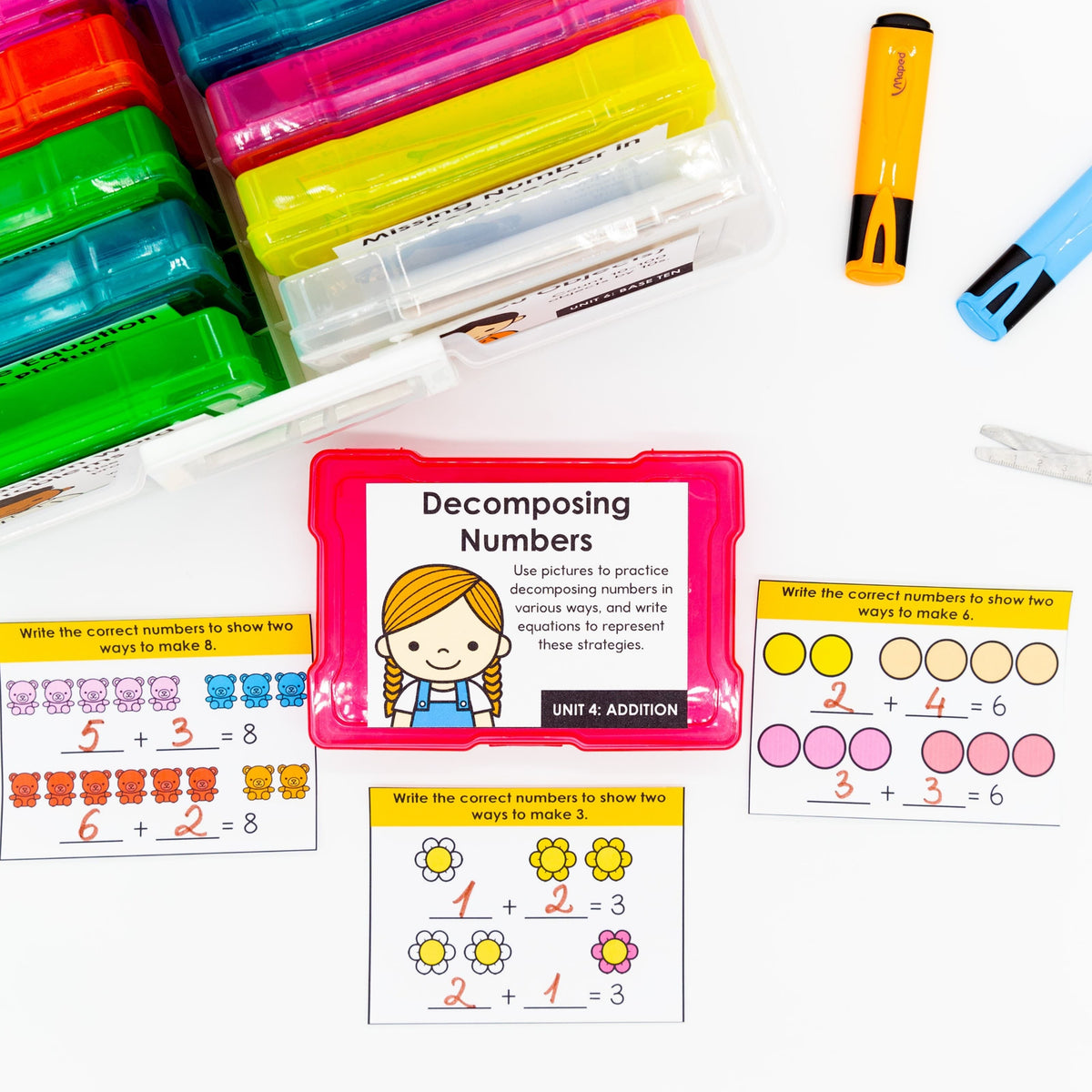 Addition Kindergarten Math Task Cards - CCSS Aligned – My Nerdy Teacher