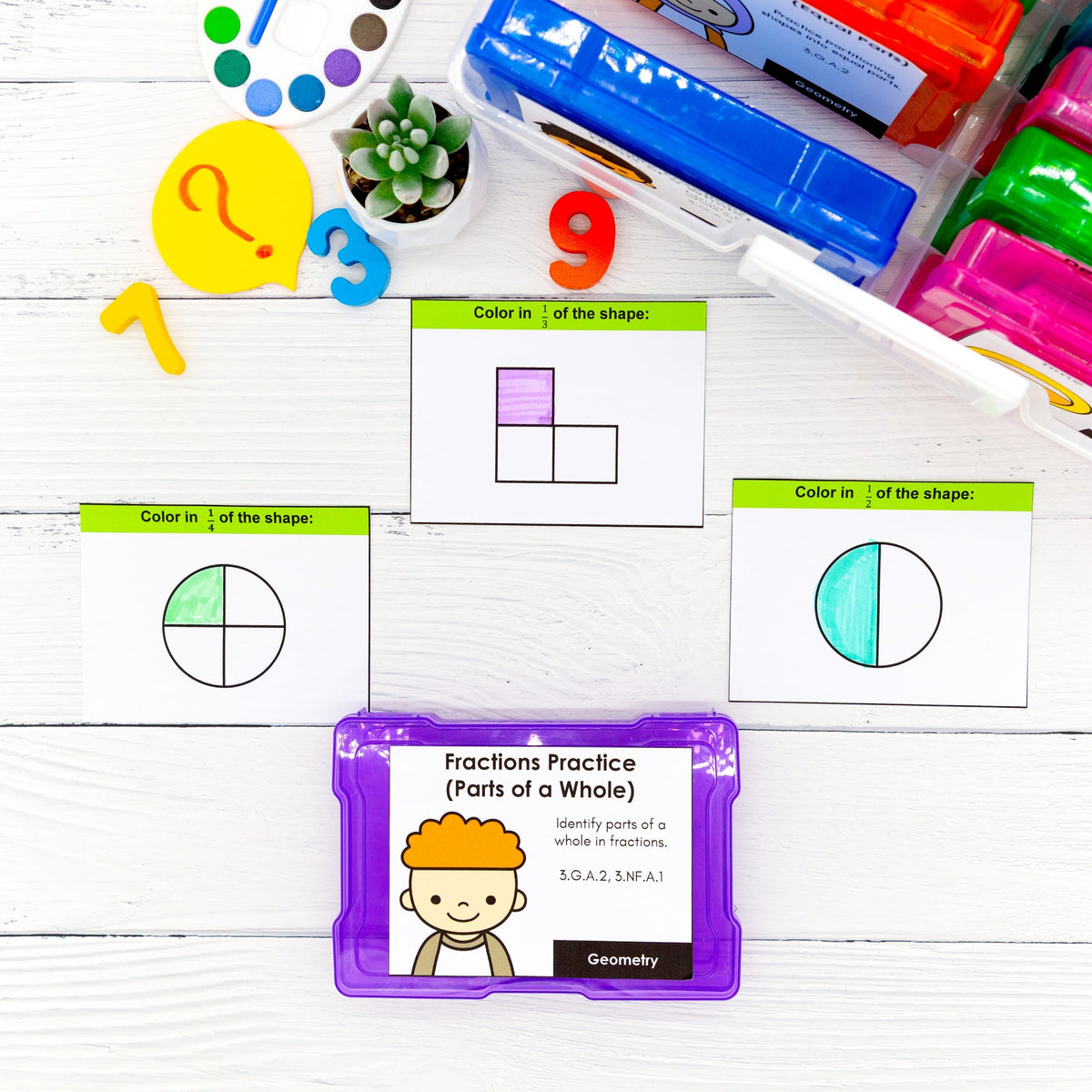 Geometry - 3rd Grade Math Task Cards - CCSS Aligned – My Nerdy Teacher