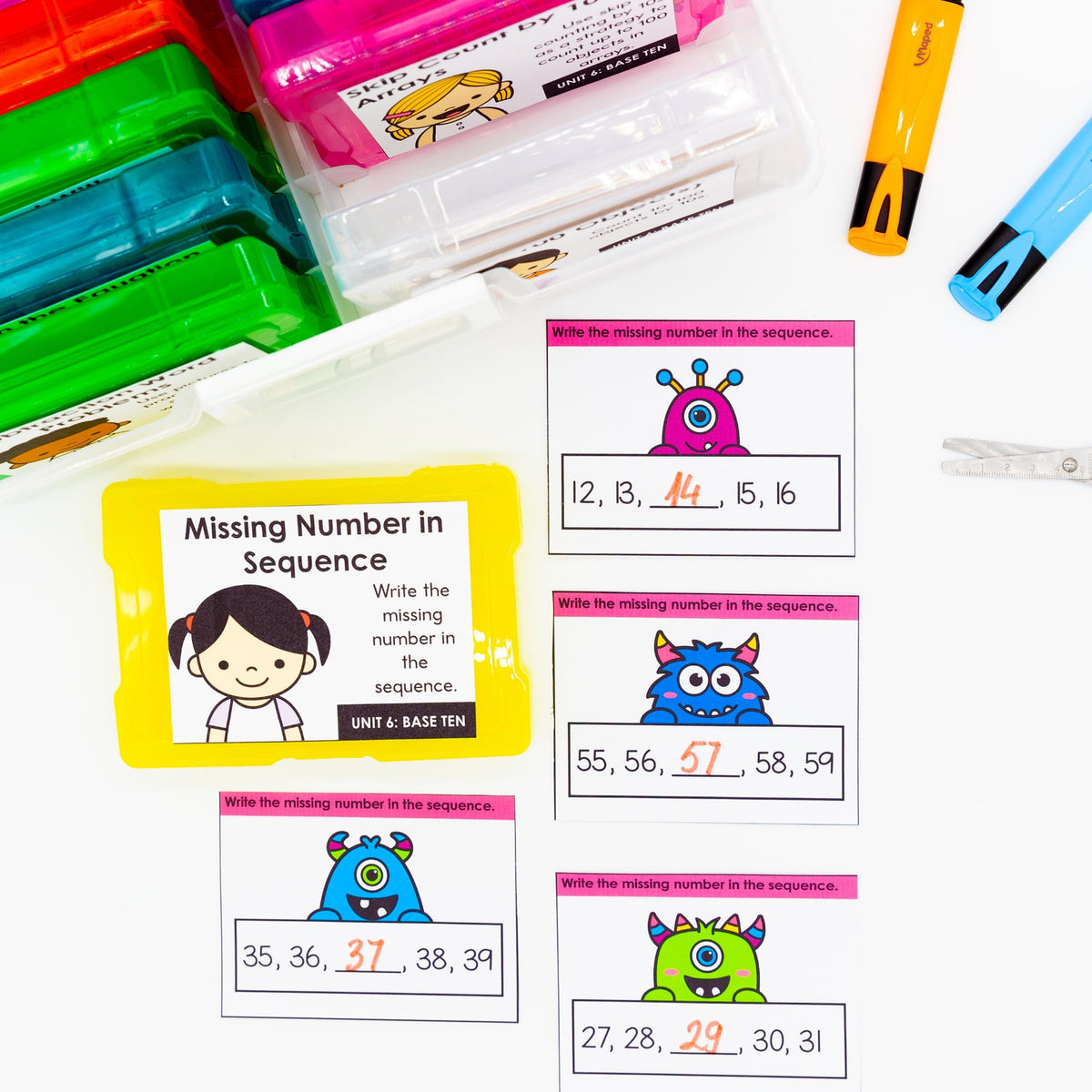 Base Ten Kindergarten Math Task Cards - CCSS Aligned – My Nerdy Teacher
