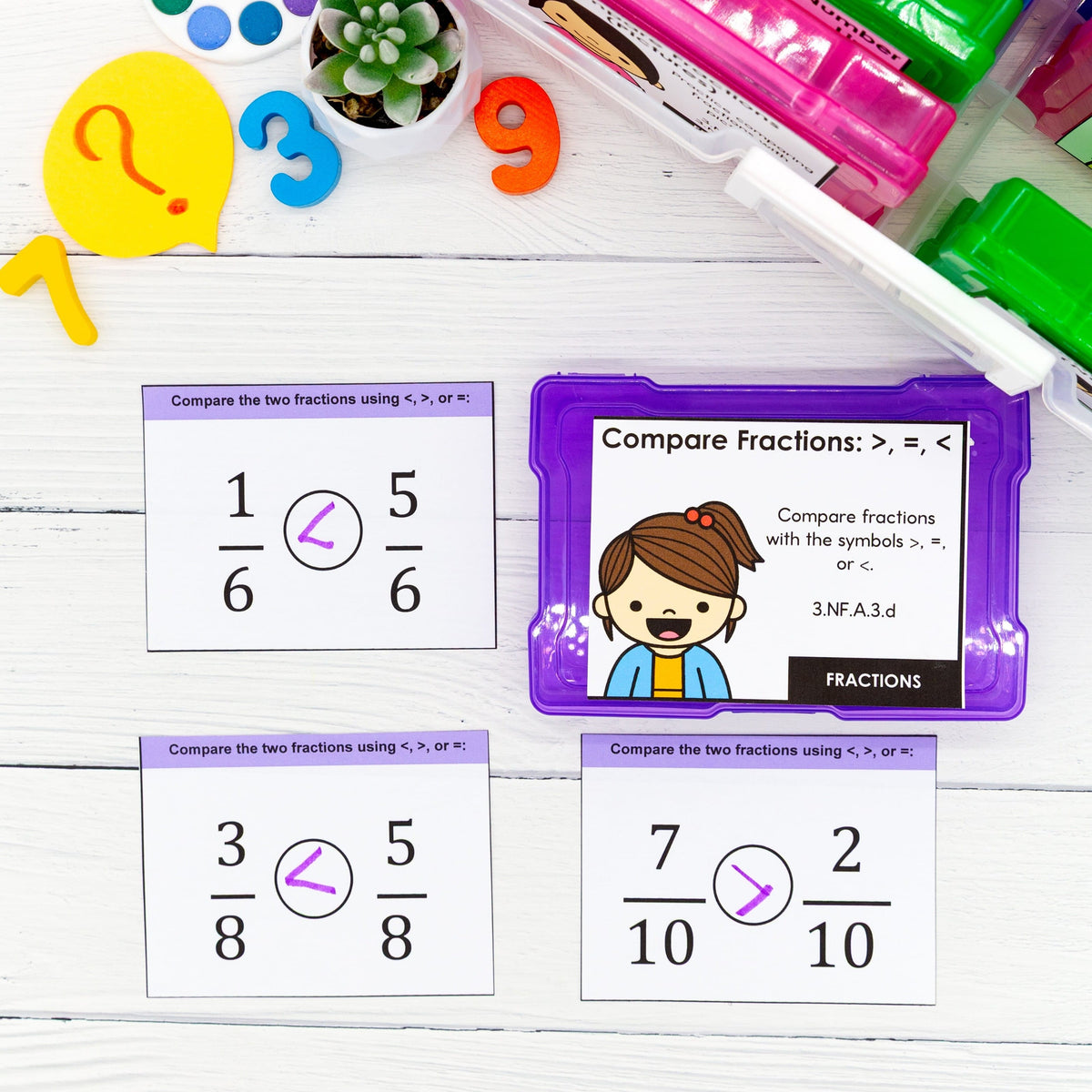 Fractions - 3rd Grade Math Task Cards - CCSS Aligned – My Nerdy Teacher