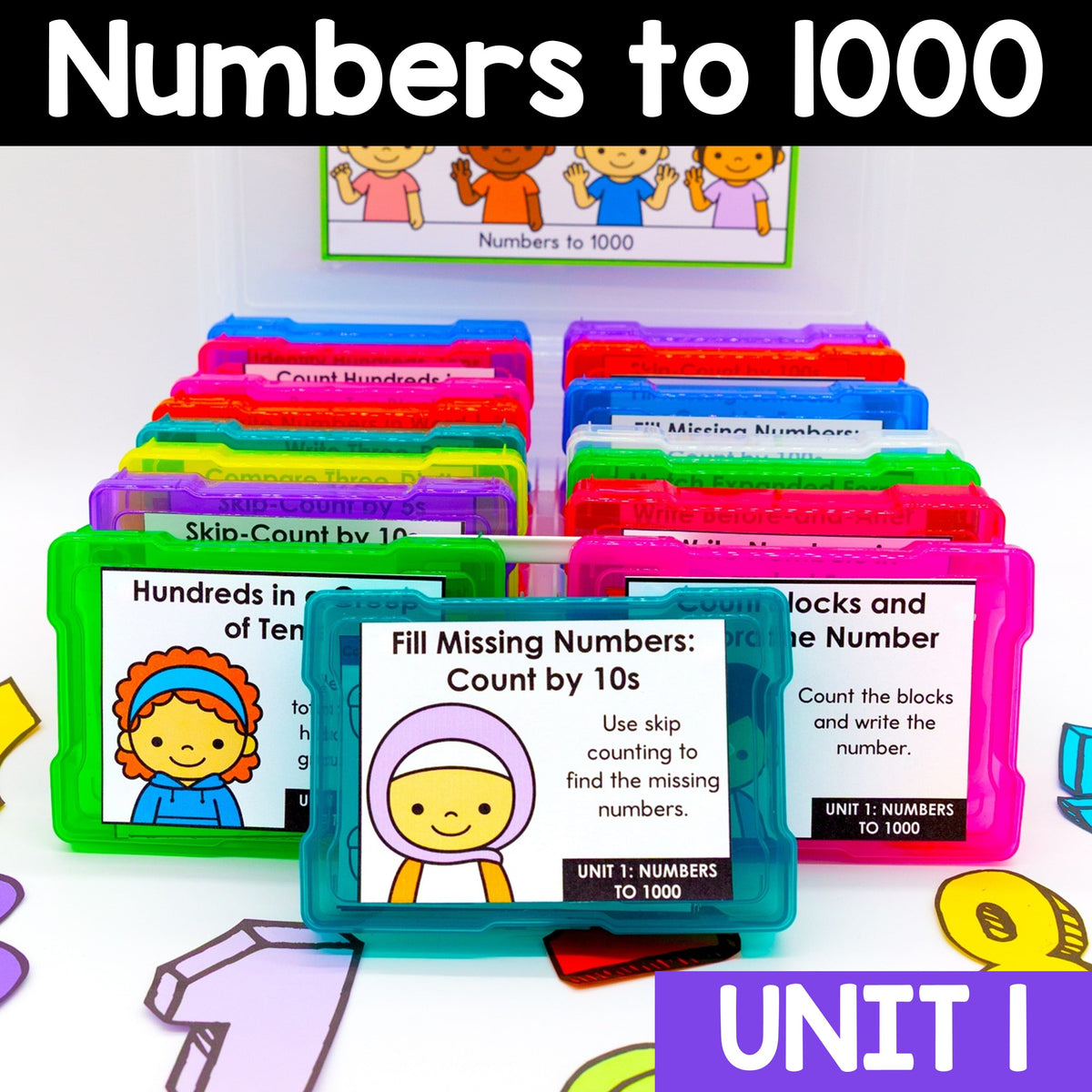 Numbers to 1000 - 2nd Grade Math Task Cards - CCSS Aligned – My Nerdy ...