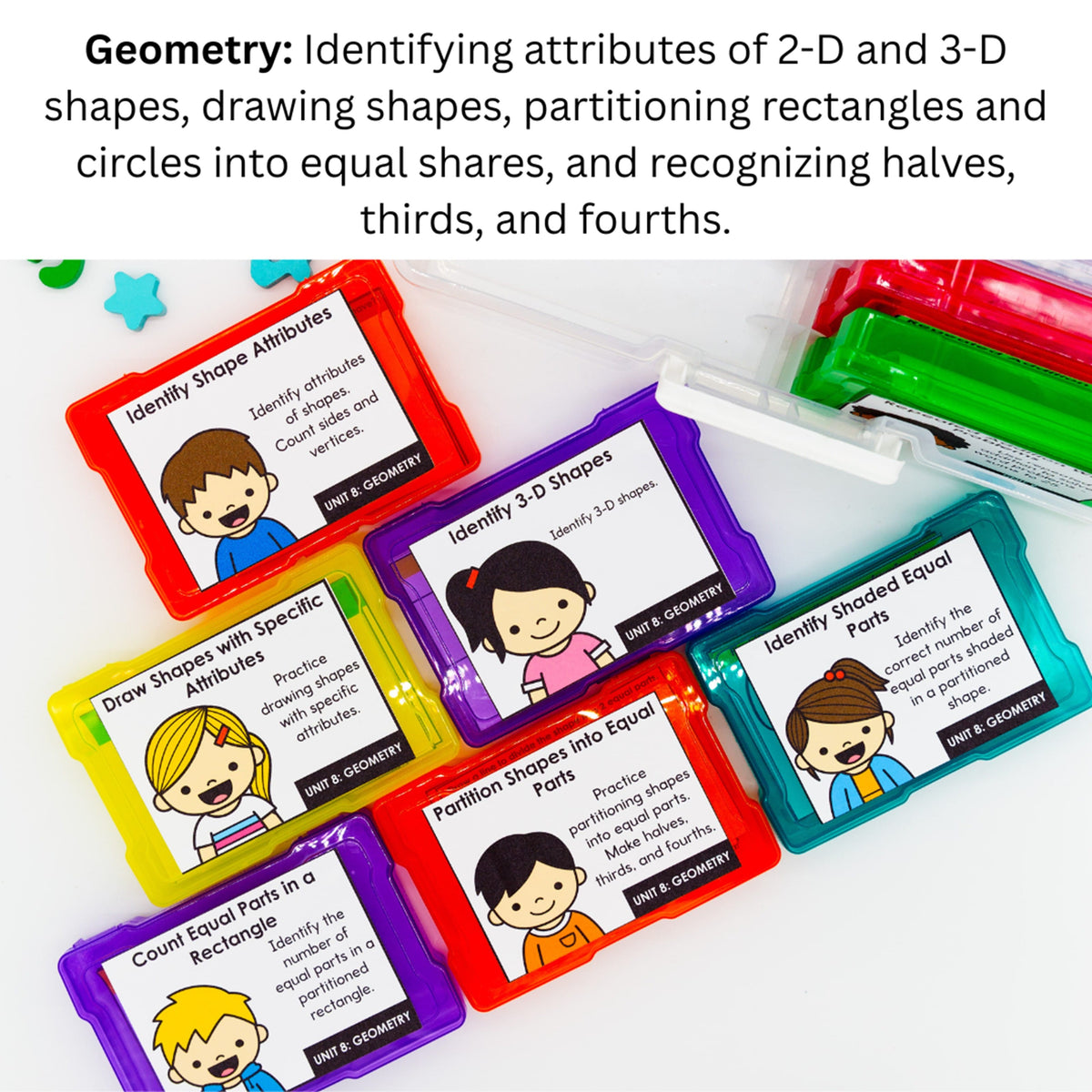 Geometry - 2nd Grade Math Task Cards - CCSS Aligned – My Nerdy Teacher