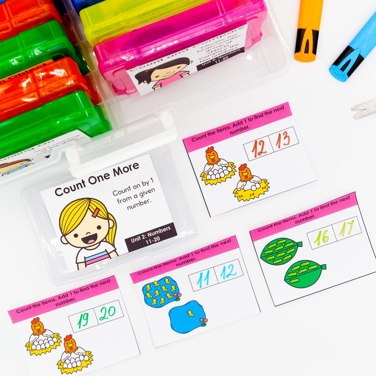 Numbers 1 to 20 Kindergarten Math Task Cards - CCSS Aligned – My Nerdy ...
