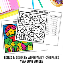 Load image into Gallery viewer, Buy3Get1 FREE B9 - Phonics Books, CVC Word Families, Sequencing, Alphabet Crafts