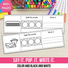 Load image into Gallery viewer, Say it. Pop it. Write it - Science of Reading Centers