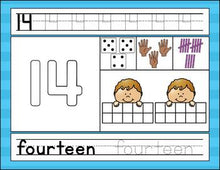 Load image into Gallery viewer, Number Dough Mats 1-20