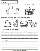 Load image into Gallery viewer, Alphabet Tracing Worksheets