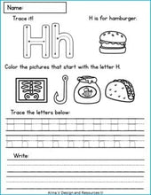 Load image into Gallery viewer, Alphabet Tracing Worksheets
