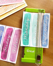 Load image into Gallery viewer, 10 Drawer Cart Labels Editable - Watercolor INSTANT DOWNLOAD