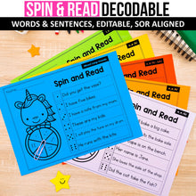 Load image into Gallery viewer, Spin & Read Decodable Words and Sentences MEGA BUNDLE - Science of Reading Aligned - K - 2nd Grade