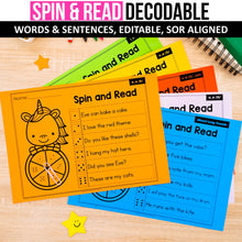 Load image into Gallery viewer, Spin & Read Decodable Words and Sentences MEGA BUNDLE - Science of Reading Aligned - K - 2nd Grade