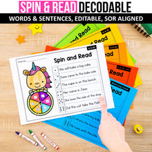 Load image into Gallery viewer, Spin & Read Decodable Words and Sentences MEGA BUNDLE - Science of Reading Aligned - K - 2nd Grade