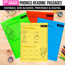 Load image into Gallery viewer, 2nd Grade Phonics Reading Passages with Multisyllabic Words (Editable) - Science of Reading Aligned
