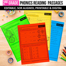Load image into Gallery viewer, 2nd Grade Phonics Reading Passages with Multisyllabic Words (Editable) - Science of Reading Aligned