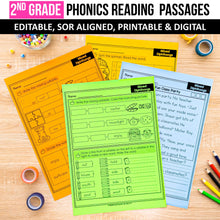 Load image into Gallery viewer, 2nd Grade Phonics Reading Passages with Multisyllabic Words (Editable) - Science of Reading Aligned