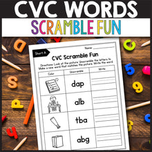 Load image into Gallery viewer, CVC Words Worksheets MEGA BUNDLE
