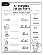 Load image into Gallery viewer, Consonant Digraphs Worksheets SH CH TH WH PH KN WR QU MEGA BUNDLE
