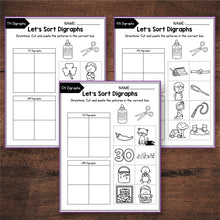 Load image into Gallery viewer, Consonant Digraphs Worksheets SH CH TH WH PH KN WR QU MEGA BUNDLE