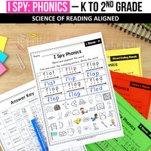 Load image into Gallery viewer, I Spy Phonics MEGA BUNDLE - Science of Reading Aligned - K to 2nd Grade - Digital Download
