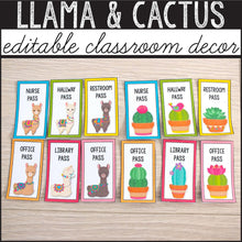 Load image into Gallery viewer, Llama Classroom Decor Bundle INSTANT DOWNLOAD