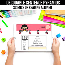Load image into Gallery viewer, Decodable Sentence Pyramids Bundle - Science of Reading Aligned - K - 2nd Grade