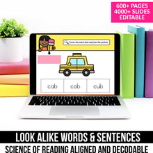 Load image into Gallery viewer, Decodable Look Alike Words and Sentences MEGA BUNDLE (Editable) - K - 2nd Grade