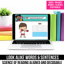 Load image into Gallery viewer, Decodable Look Alike Words and Sentences MEGA BUNDLE (Editable) - K - 2nd Grade