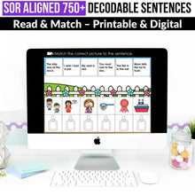 Load image into Gallery viewer, Read and Match Decodable Sentences MEGA BUNDLE - K to 2nd Grade - SOR Aligned
