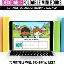 Load image into Gallery viewer, Decodable Foldable Mini Books MEGA BUNDLE (Editable) - Science of Reading Aligned - K - 2nd Grade