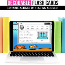 Load image into Gallery viewer, Fluency Flash Cards MEGA BUNDLE (Editable) - Science of Reading Aligned - K - 2nd Grade