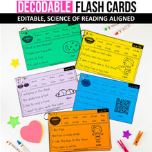 Load image into Gallery viewer, Fluency Flash Cards MEGA BUNDLE (Editable) - Science of Reading Aligned - K - 2nd Grade
