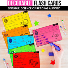 Load image into Gallery viewer, Fluency Flash Cards MEGA BUNDLE (Editable) - Science of Reading Aligned - K - 2nd Grade