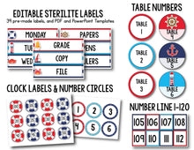 Load image into Gallery viewer, Nautical Theme MEGA BUNDLE Nautical Classroom