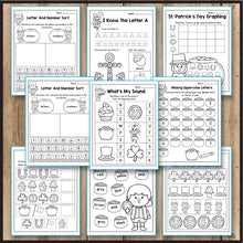 Load image into Gallery viewer, St Patrick's Day Activities for Preschool, St Patrick's Day Math