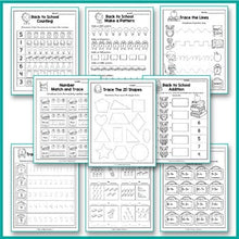 Load image into Gallery viewer, Back to School Activities Kindergarten, Back to School Math Activities