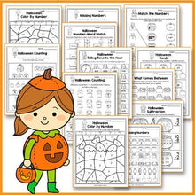 Load image into Gallery viewer, Halloween Activities Kindergarten - Halloween Math Worksheets