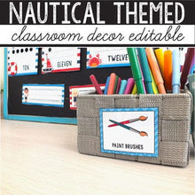 Load image into Gallery viewer, Nautical Theme MEGA BUNDLE Nautical Classroom
