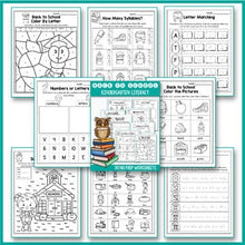 Load image into Gallery viewer, Back To School Activities For Kindergarten Literacy