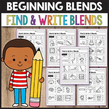 Load image into Gallery viewer, Beginning Blends Worksheets MEGA BUNDLE