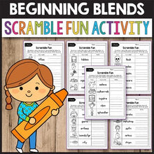 Load image into Gallery viewer, Beginning Blends Worksheets MEGA BUNDLE