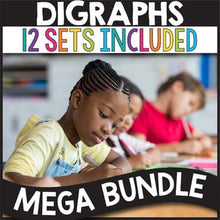 Load image into Gallery viewer, Consonant Digraphs Worksheets SH CH TH WH PH KN WR QU MEGA BUNDLE