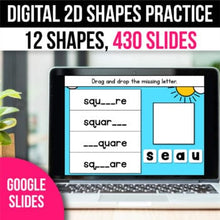 Load image into Gallery viewer, 2D Shapes Math Games & Activities for Google Slides