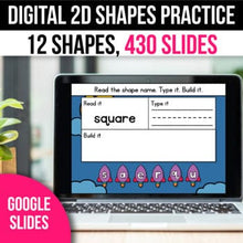 Load image into Gallery viewer, 2D Shapes Math Games & Activities for Google Slides